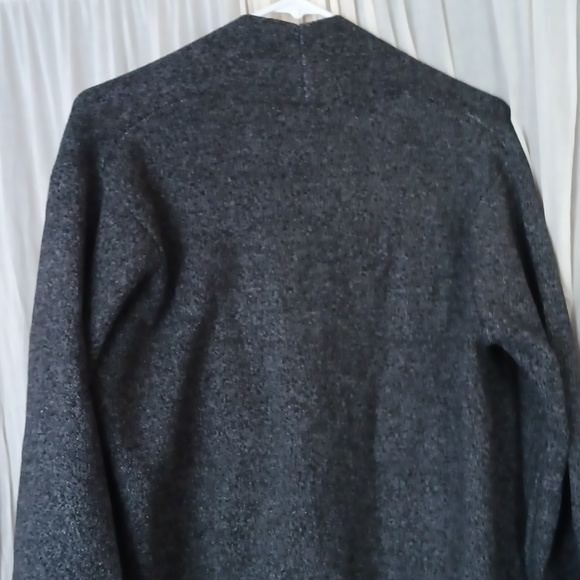 ZARA Knit Long open cardigan black white Size M - Picture 4 of 6